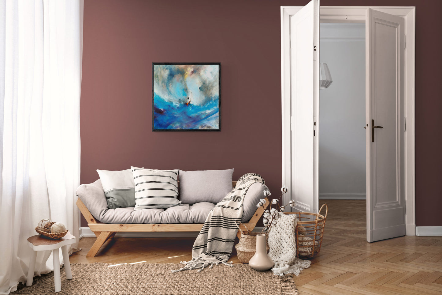 Floundering Vessel Under A Vortex