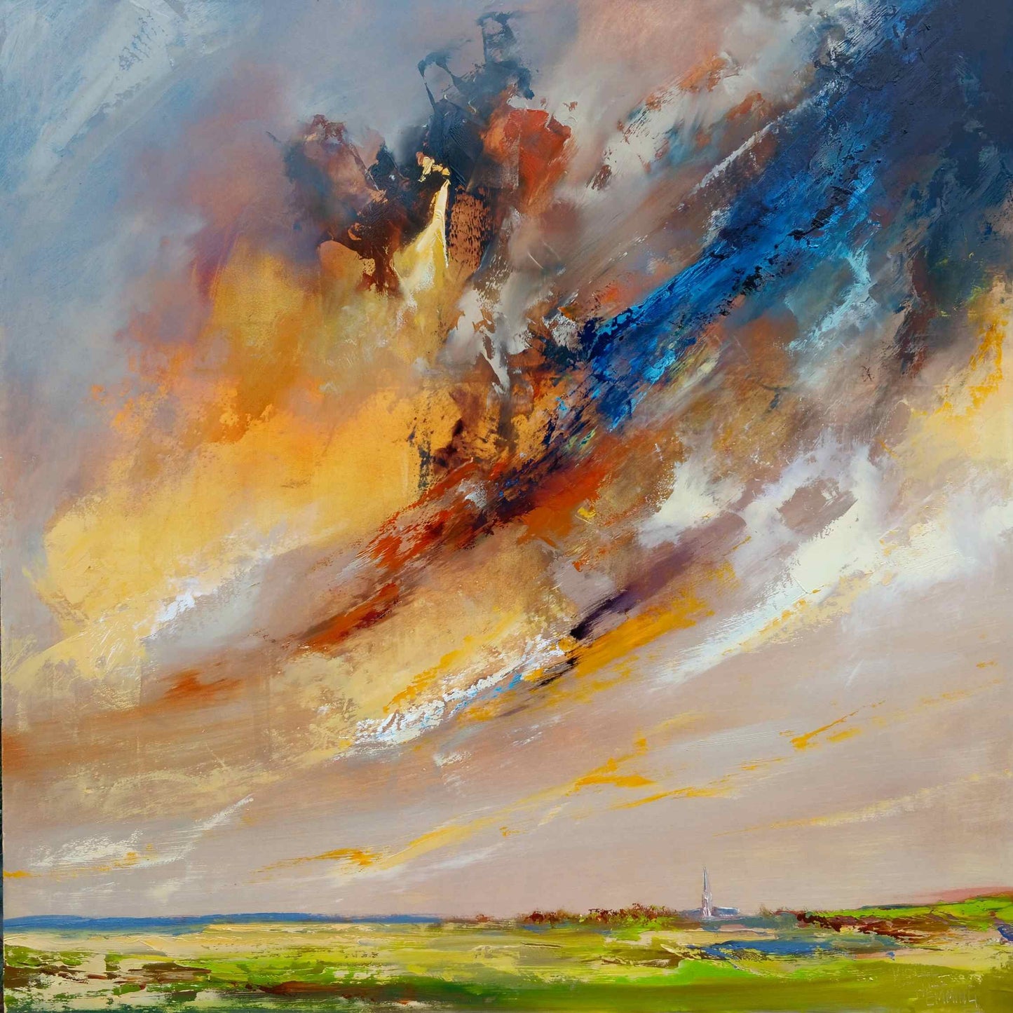 View To Salisbury Across The Water Meadows