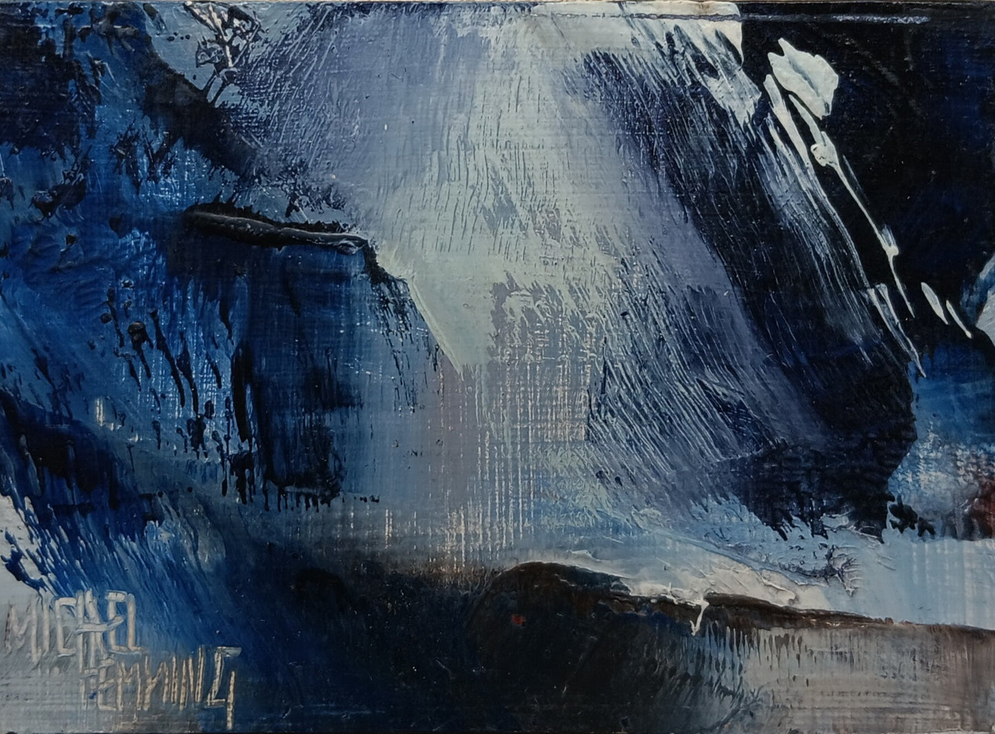 Abstract Seascape In Oil 3hrs