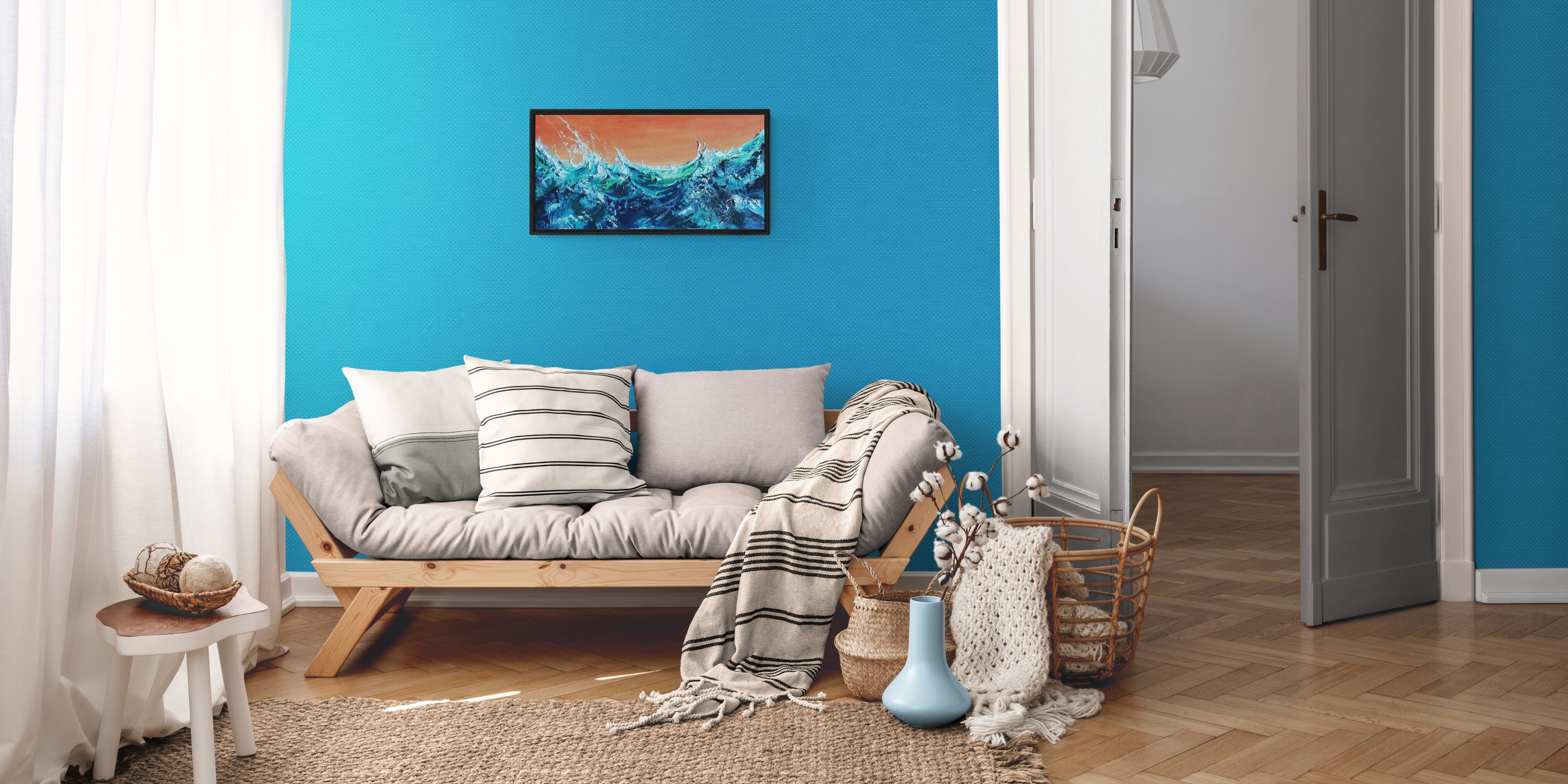 絵画 my room Painting 1559 – Original Oil Seascape Painting by Michael Hemming
