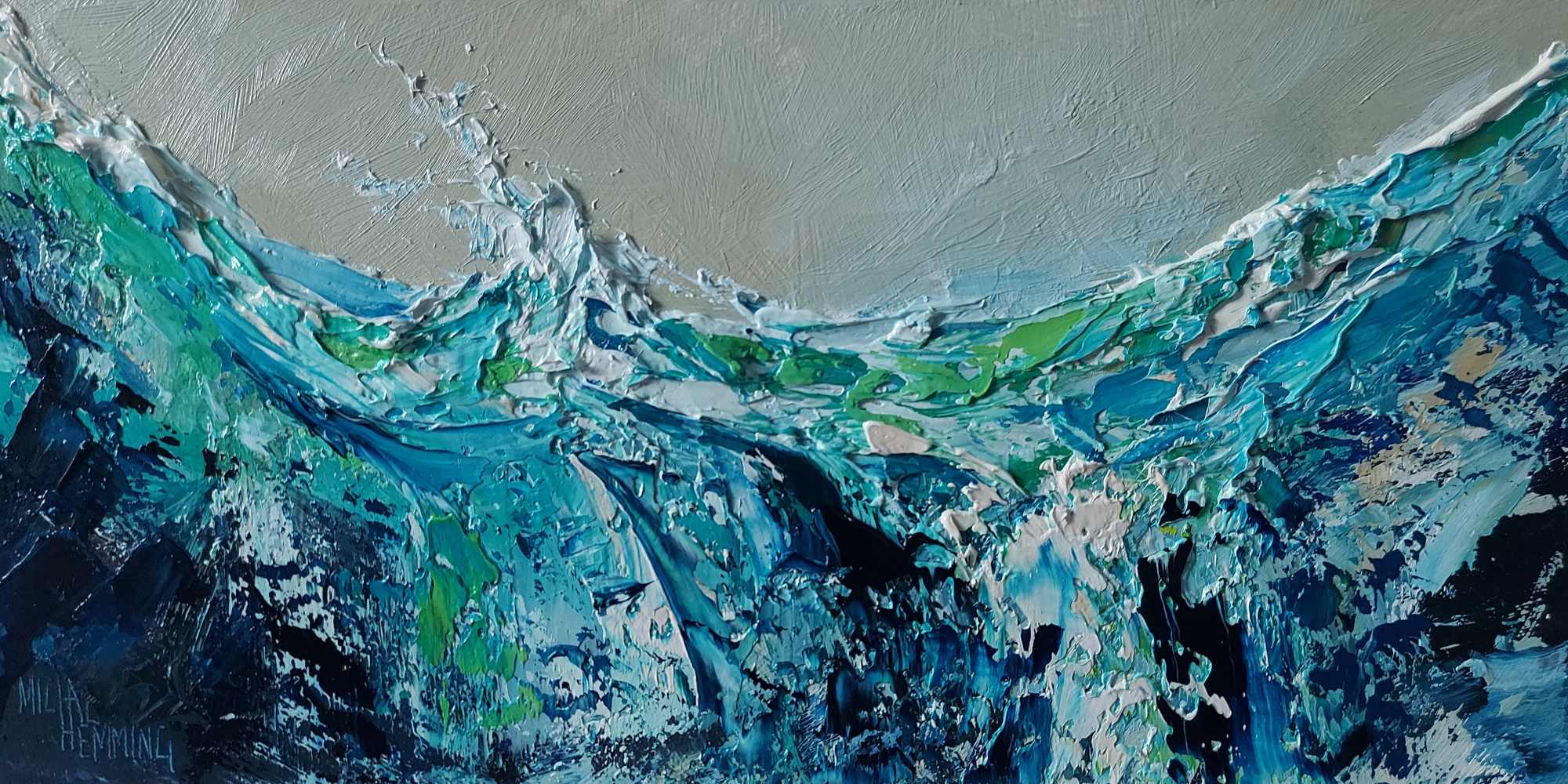 Painting 1560 (40 x 20cm) – Michael Hemming Artist