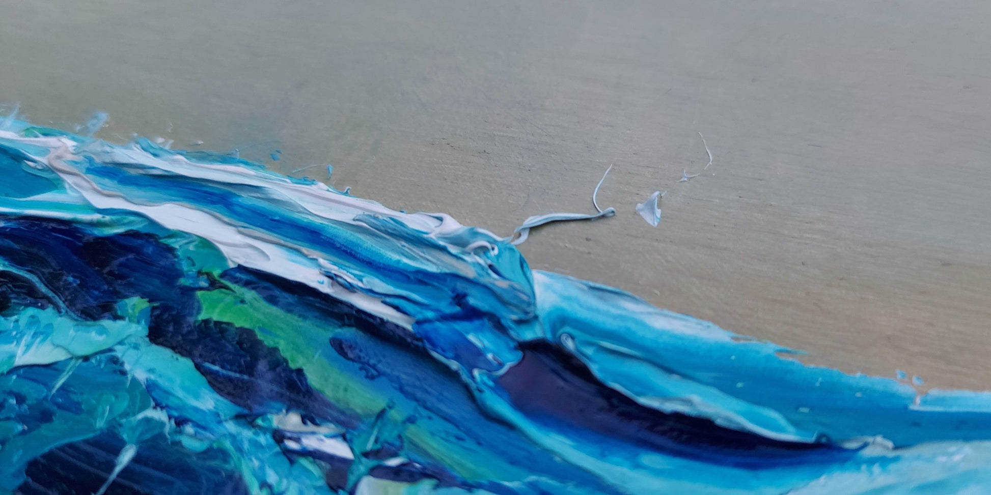 Detail of wave painting