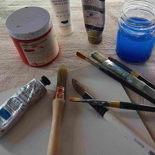 EVENING ACRYLIC PAINTING WORKSHOP BOURNEMOUTH – ALL INCLUSIVE – Mon 26th Feb 2024 – 6pm – 10pm