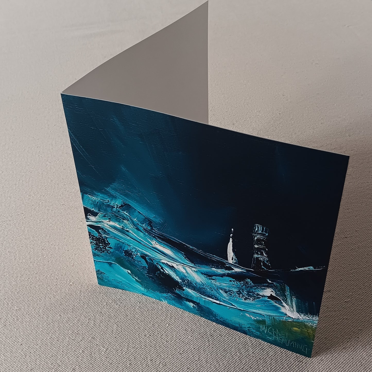 Greeting Card 'Blue Lighthouse'
